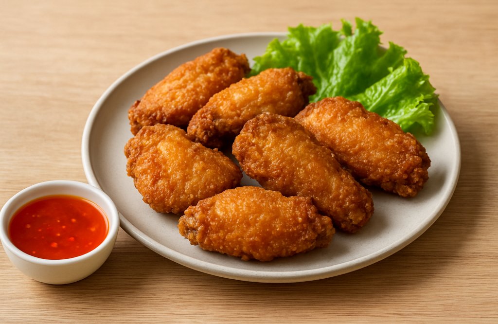 ปีกไก่กลางทอด
